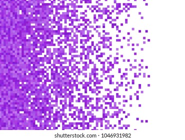 Purple violet vector pixel background