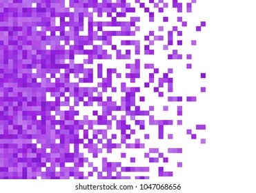 Purple violet vector pixel background
