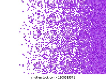 Purple violet vector pixel background