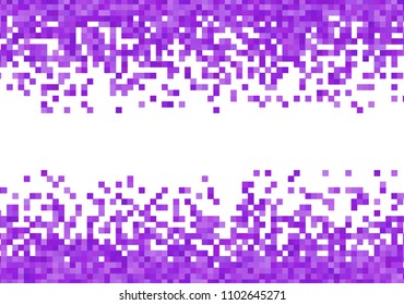 Purple violet vector pixel background