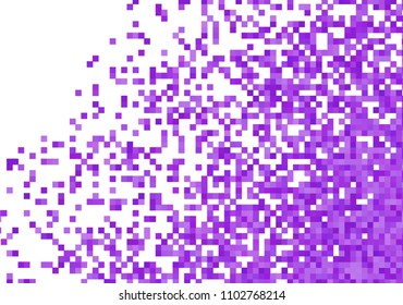 Purple violet vector pixel background