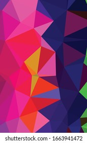 Purple vivid polygonal abstract background