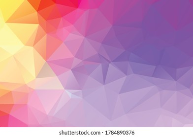 Purple vivid polygonal abstract background