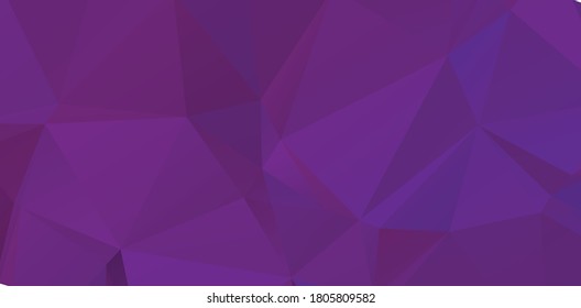 Purple vivid polygonal abstract background