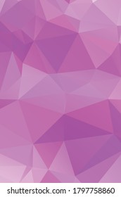 Purple vivid  vector texture with triangular style. Illustration with set of colorful 