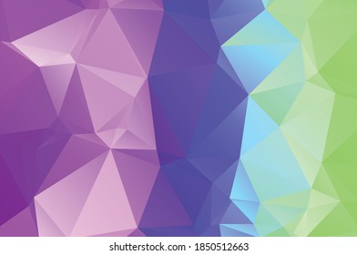 Purple vivid  vector texture with triangular style. Illustration with set of colorful 