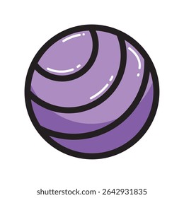 Lila Volleyball-Form. Vektorgrafik