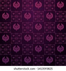 purple wallpaper, pattern, dark background for your design - vector image