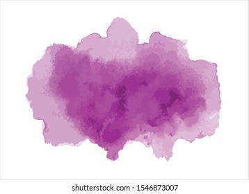 purple water color paint stroke background vector