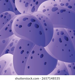 Violette Wassertropfen mit violettem Hintergrund und violettem Hintergrund