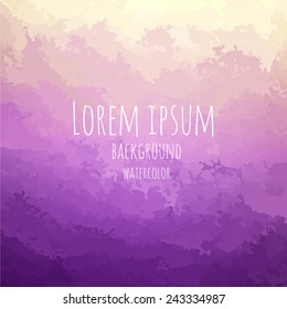 purple watercolor background. EPS 10