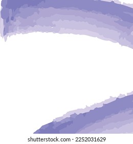 Purple watercolor brush stroke stains colour background vector illustration eps 