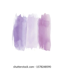 Purple Watercolor With Colorful Shades Paint Stroke Background Splash Texture Design