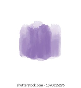 Purple watercolor with colorful shades paint stroke background splash texture design