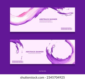 Textura de color morado dibujada a mano, pincel de fondo abstracto de tinta.vector de banner, fondo de color de tinta. Estilo de textura de fondo de pantalla de ilustración artística