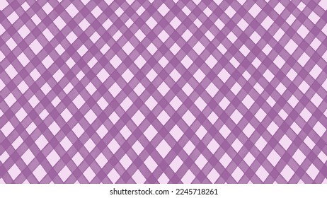 Purple watercolor plaid background. stripes, girly plaid tartan texture, spring picnic tablecloth, plaid. vector checkered summer brush strokes.
