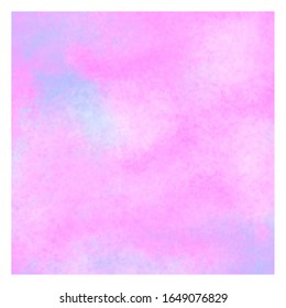 Purple watercolor square background in vector. Paint hand draw gradient texture for poster, card, print, wallpaper, invitation. Decoration illustration 