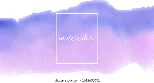 purple watercolor stroke with space for your own text