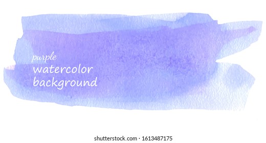 purple watercolor stroke with space for your own text