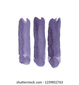 purple watercolor texture. Vector abstract background illustration isolated on white. Design for wedding invitations with place for text