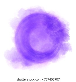 purple watercolor vector background. abstract paint illustration.