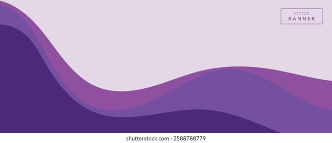 Purple Wave Abstract Background. EPS10
