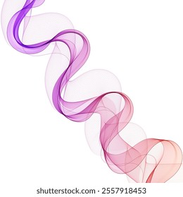 Purple wave. Abstract vector graphics. Eps 10