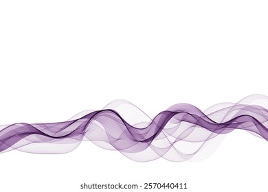 Purple wave. Abstract vector graphics. Eps 10