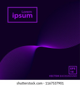 Purple wave background