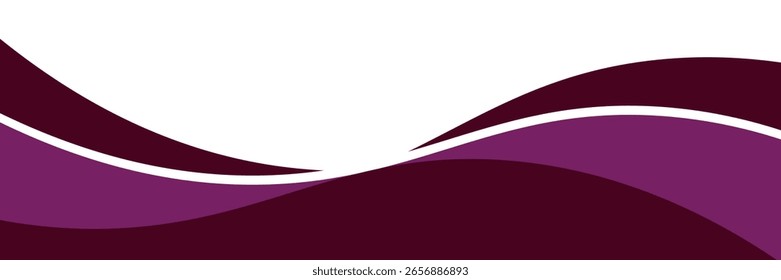 purple wave background. Curved Header and Footer Element vector eps10