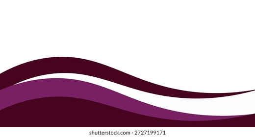 violetter Hintergrund. Vektorgrafik für gekrümmte Kopf- und Fußzeilenelemente
