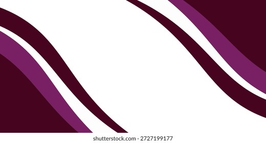 Fondo púrpura de la onda. Ilustración vectorial de elementos de encabezado y pie de página curvos