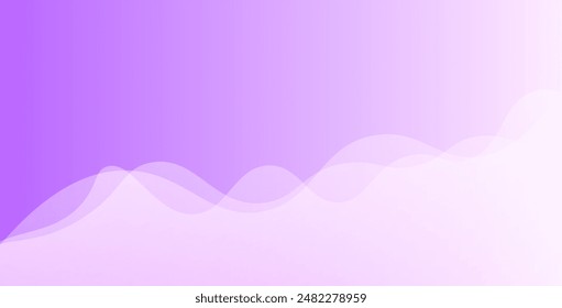 Purple wave background. Light purple wave texture. Vector illustration