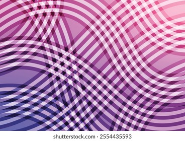 Purple wave curve light line pattern random background vector illustration.