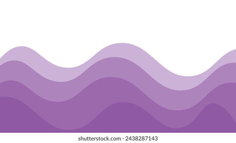 Purple wave element vector image for backdrop or presentation