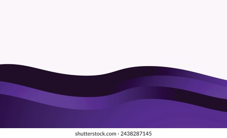 Purple wave element vector image for backdrop or presentation
