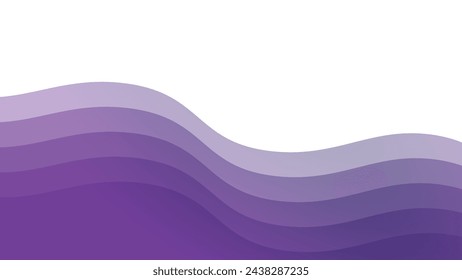 Purple wave element vector image for backdrop or presentation