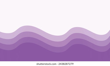 Purple wave element vector image for backdrop or presentation