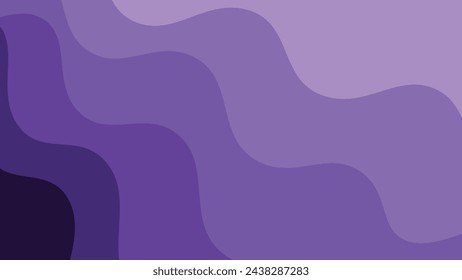 Purple wave element vector image for backdrop or presentation