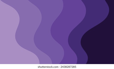 Purple wave element vector image for backdrop or presentation