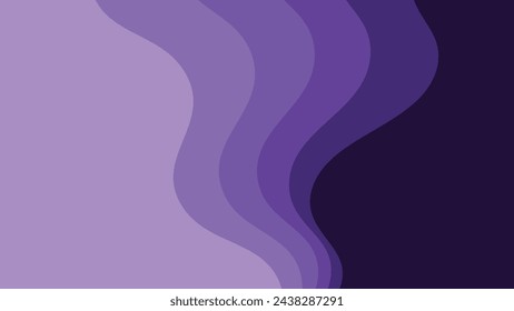 Purple wave element vector image for backdrop or presentation