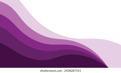Purple wave element vector image for backdrop or presentation