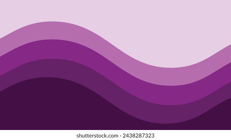 Purple wave element vector image for backdrop or presentation
