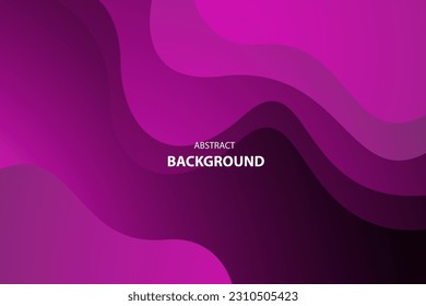 Fondo geométrico de ondas púrpura para diseño de plantilla, afiche, volante. Ilustración del vector