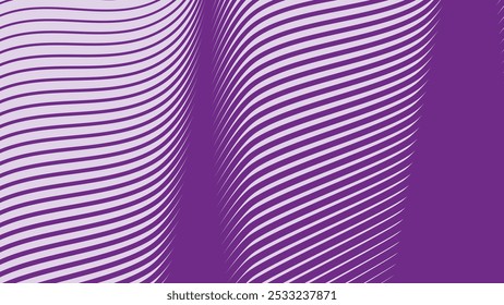 violettes Wellenlinienmuster, abstrakter Hintergrund