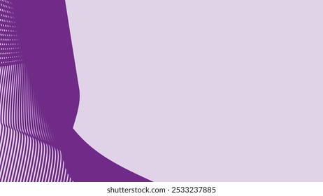 Purple wave line pattern abstract background