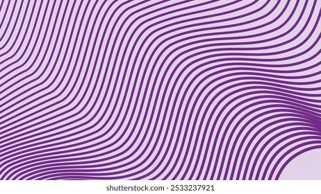 Purple wave line pattern abstract background