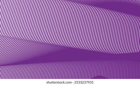 Fondo abstracto de patrón de línea de onda púrpura