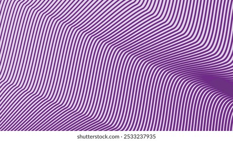 Fondo abstracto de patrón de línea de onda púrpura