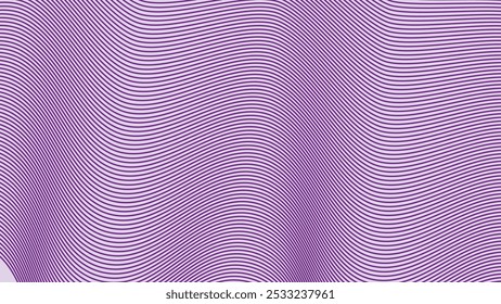 Purple wave line pattern abstract background